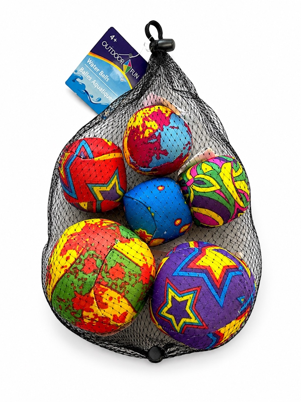 Outdoor Fun Water Balls Set of 6 Reusable Splash Pool Beach Toss Game